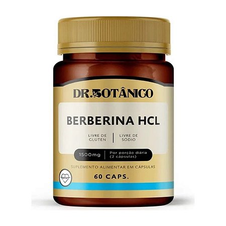 Berberina HCl 1500mg 60 cápsulas - Dr. Botânico