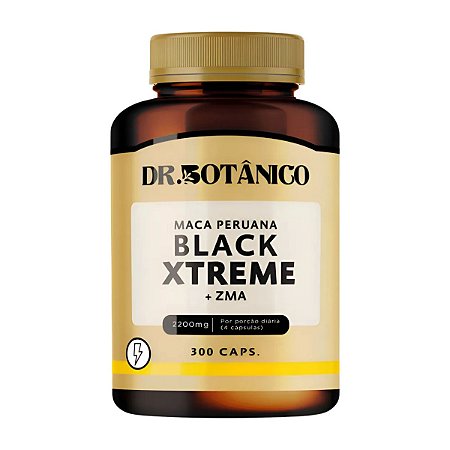 Maca Peruana Black Extreme + ZMA 2200mg 300 cápsulas - Dr. Botânico