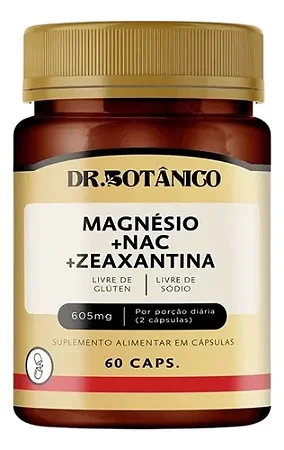 Magnésio com NAC e Zeaxantina 605mg 60 cápsulas - Dr. Botânico