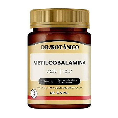 Metilcobalamina Vitamina B12 9,94mcg 60 cápsulas - Dr. Botânico