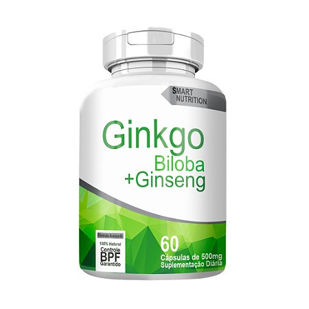 Ginkgo Biloba com Ginseng 500mg 60 cápsulas - 4 Elementos