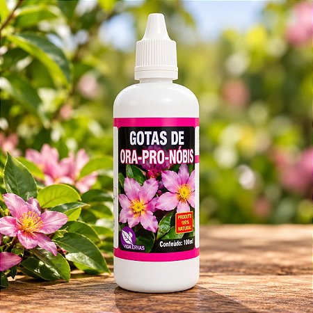 Ora-Pro-Nóbis em Gotas 100ml - Vida Ervas