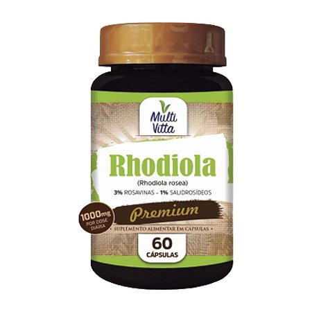 Rhodiola 1000mg 60 cápsulas - Multivitta
