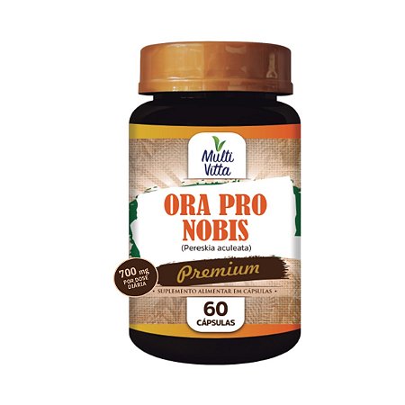 Ora-Pro-Nóbis 700mg 60 cápsulas - Multivitta