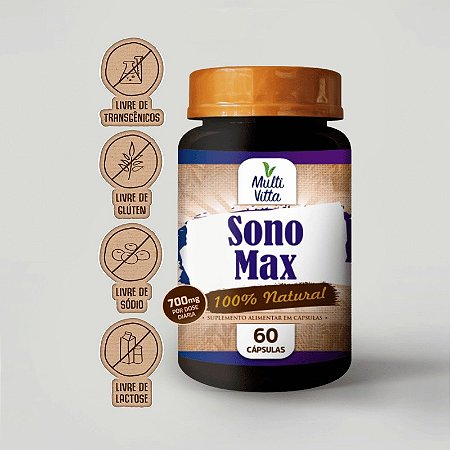 Sono Max 700mg 60 cápsulas - Multivitta