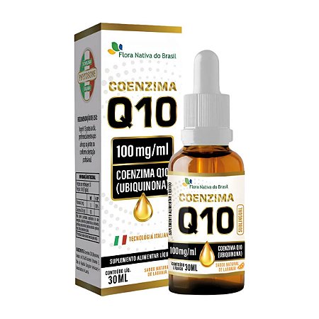 Coenzima Q10 Líquida Sabor Laranja 30ml - Flora Nativa