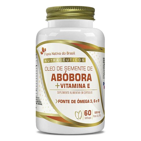 Óleo de Semente de Abóbora 1000mg 60 cápsulas - Flora Nativa