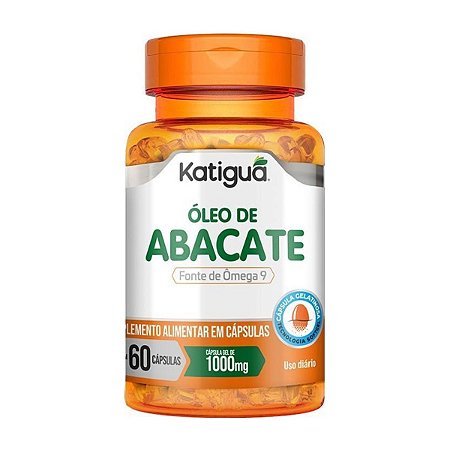 Óleo de Abacate sem Glúten 1000mg 60 cápsulas - Katiguá