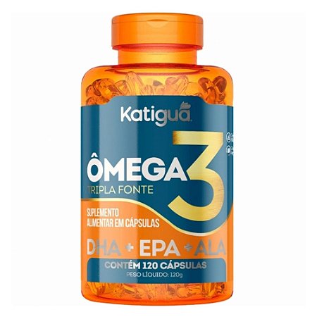 Ômega 3 Tripla Fonte 1000mg 120 cápsulas - Katiguá