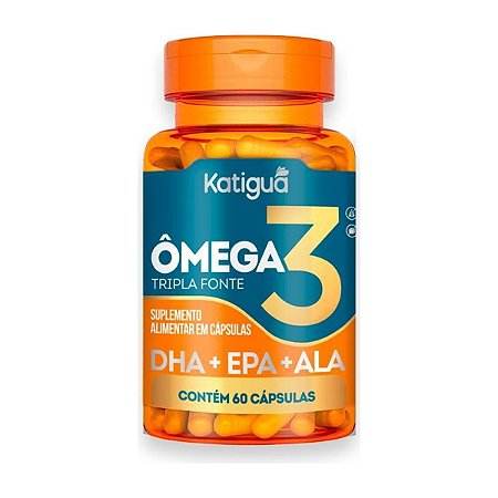 Ômega 3 Tripla Fonte 1000mg 60 cápsulas - Katiguá
