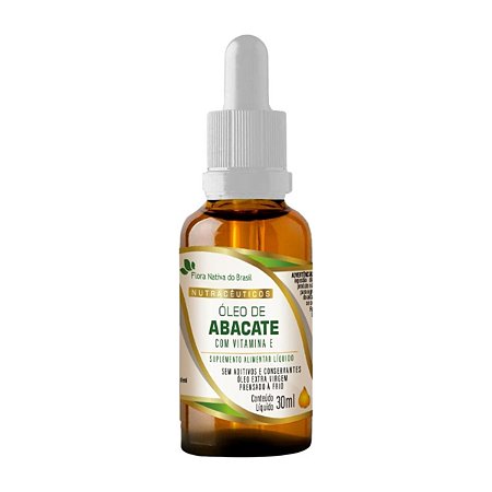 Óleo de Abacate com Vitamina E 30ml - Flora Nativa