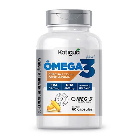 Ômega 3 Concentrado MEG-3 540/360 + Cúrcuma 130mg 60 cápsulas