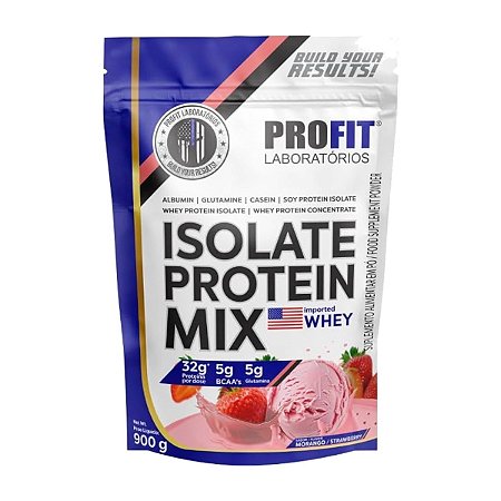 Isolate Protein Mix Morango Refil 900g - Profit