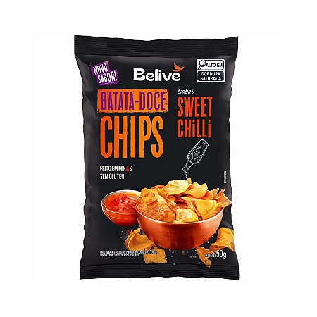 Chips de Batata Doce Sweet Chilli 50g - Belive