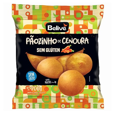 Pãozinho de Cenoura sem Glúten 200g - Belive