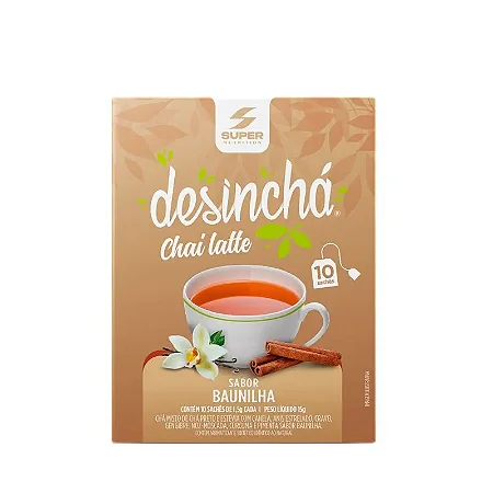 Chá Chai Latte Sabor Baunilha Sachê - Desinchá