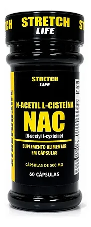 NAC Acetilcisteína 500mg 60 cápsulas - Stretch Life