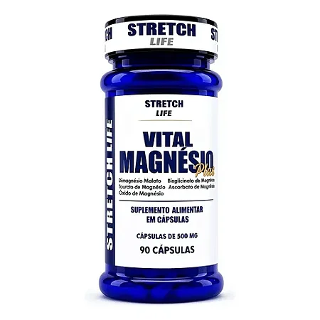 Vital Magnésio Plus 500mg 90 cápsulas - Stretch Life