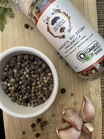 Pimenta-do-Reino Mista em Grãos Orgânica com Moedor 50g - Deorum