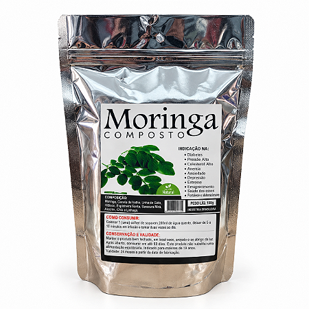 Chá de Moringa Composta 120g (Fiber) - Vida Ervas