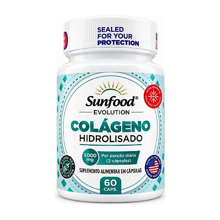 Colágeno Hidrolisado 1000mg 60 cápsulas - Sunfood Evolution