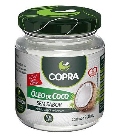 Óleo de Coco sem Sabor 200ml - Copra