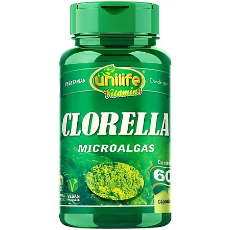 Clorella - Microalgas 60 caps 500 mg - Unilife
