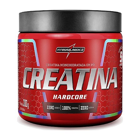 Creatina Monohidratada Pura Hardcore 300g - Integralmedica