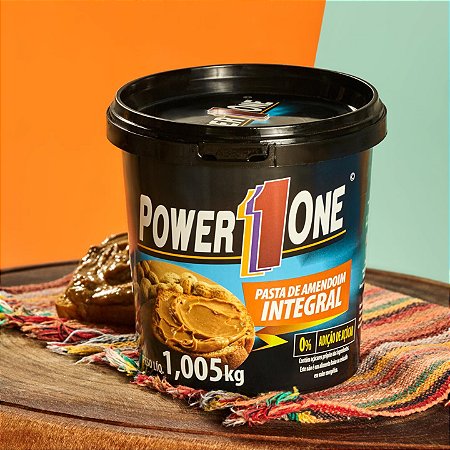 Pasta de Amendoim Integral - Power One - 1kg - Empório Leve