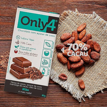 Only 4 70% Cacau Nibs de Cacau 80g