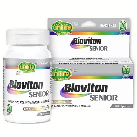 Bioviton Suplemento Vitaminico Senior 560mg x 60caps - Unilife