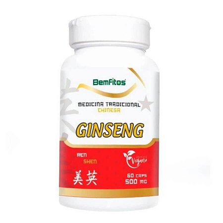 MTC - Ginseng Vegano 60 caps x 500mg - Bemfitos