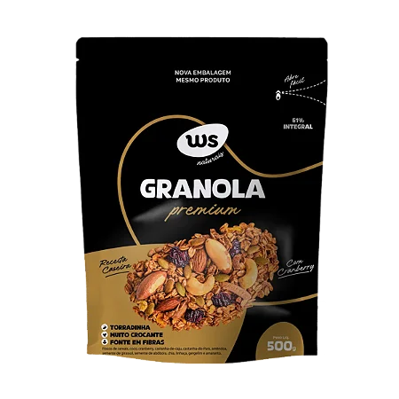 Granola Premium 500g - WS Cereais