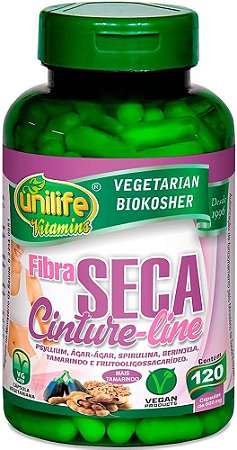 Fibra Seca Cinture 600mg 120 cápsulas - Unilife
