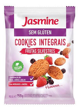 Cookies s/ Glúten Frutas Vermelhas 150g - Jasmine