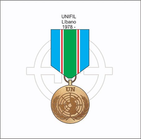Medalha Missão de Paz no Líbano UNIFIL