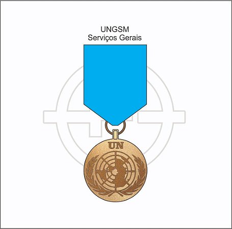 Medalha Missão de Paz serviços relevantes na sede da ONU  UNGSM