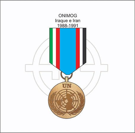 Medalha Missão de Paz no Iraque x Iran ONIMOG