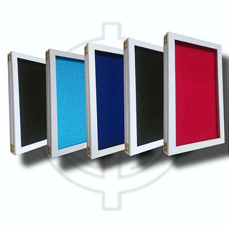 PORTA MEDALHAS 21X35 VERTICAL BRANCO