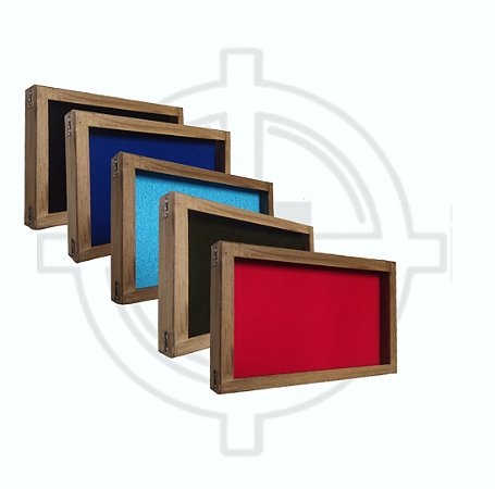 PORTA MEDALHAS 21X35 HORIZONTAL TABACO