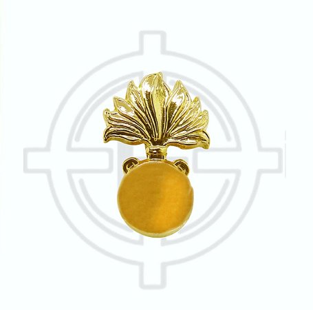 Distintivo de gola dourado Artilharia