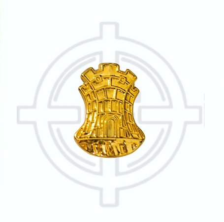 Distintivo de gola dourado Engenharia