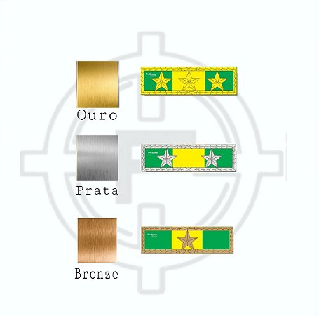 Barreta Medalha Militar (Ouro, Prata ou Bronze)