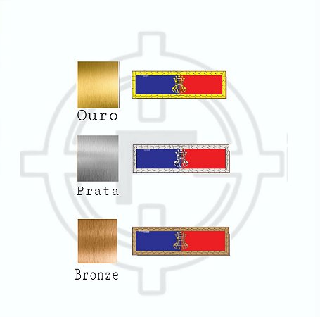 Barreta Medalha Colégio Militar ( Bronze, Prata ou Ouro)