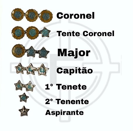 Insignia de Gola Oficial Exército Brasileiro