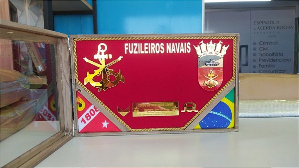 MOLDURA FUZILEIROS NAVAIS (2 BRASÕES)