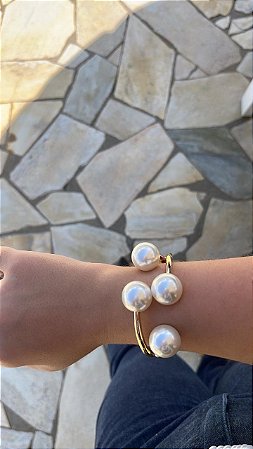 Bracelete 4 pérolas