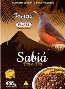 Ração Pilate Dia a Dia Para Sabiá 500g