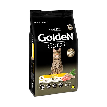 Ração GoldeN Gatos Adultos Frango 10,1kg