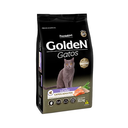 Ração GoldeN Gatos Adultos Salmão 10,1kg